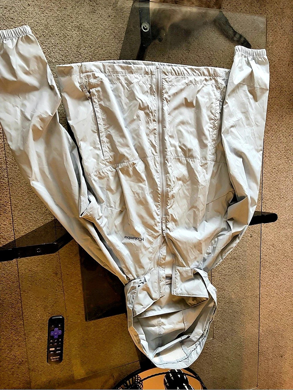 Columbia grey Windbreaker Size Large